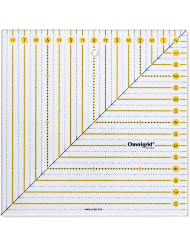 Omnigrid square patchwork ruler 8 x 8 inch