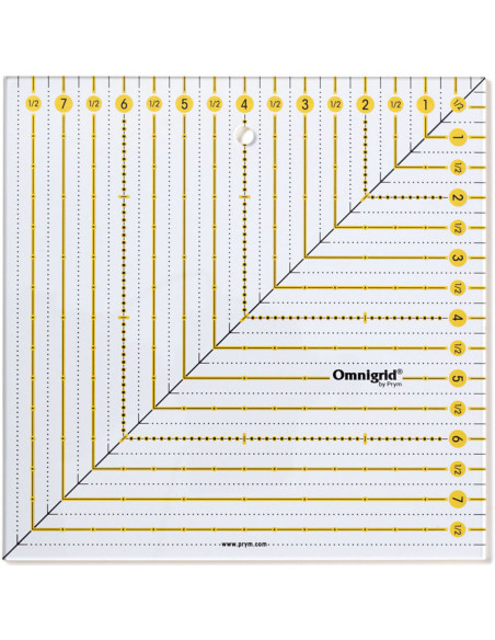 Omnigrid square patchwork ruler 8 x 8 inch
