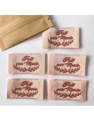Set of 5 woven labels to sew Made by Grandma Rose