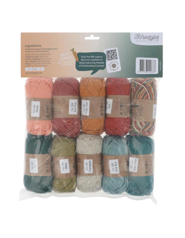 Pack of 10 Scheepjes Catona Balls - Harvest Tart