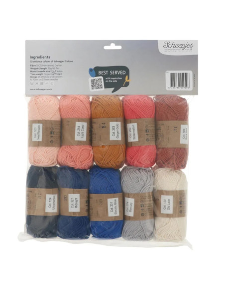 Pack of 10 Scheepjes Catona Balls - Antipasti