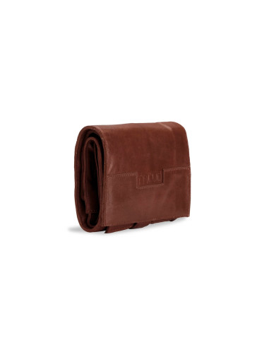 Etui de rangement en cuir pour aiguilles circulaires Muud Stockholm XL - Rich Brown