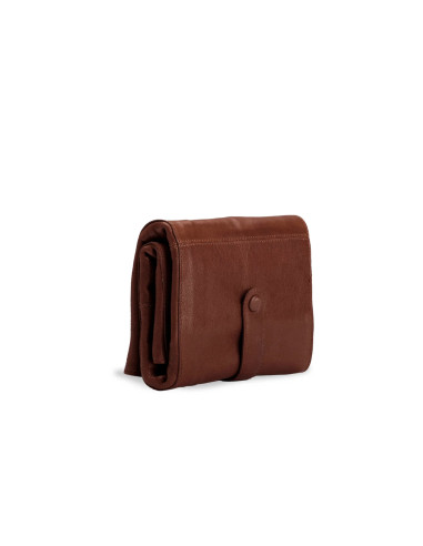 Etui de rangement en cuir pour aiguilles circulaires Muud Stockholm XL - Rich Brown