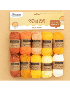 Pack of 10 Scheepjes Catona Balls - Crème Brûlée