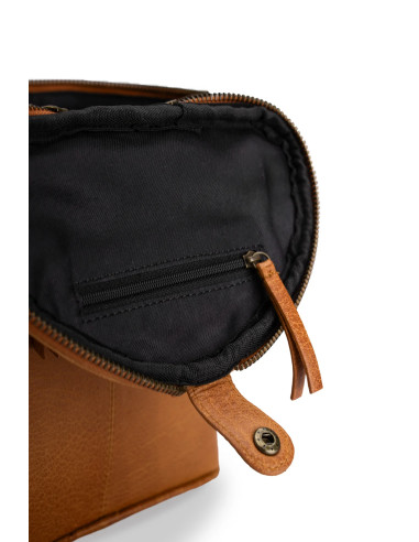 Muud Grace Leather Storage Bag for Knitting - Whisky