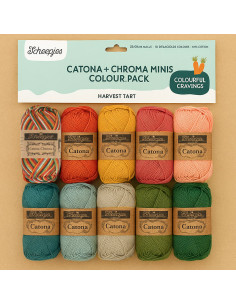 Pack of 10 Scheepjes Catona Balls - Harvest Tart
