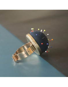 Bohin Pin Holder Bracelet - Black 2