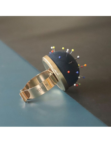 Bohin Pin Holder Bracelet - Black