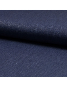 Lurex chambray fabric - Blue