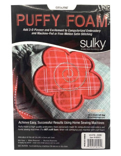 Pack of 3 sheets of 3D Puffy foam 3 mm for embroidery - White