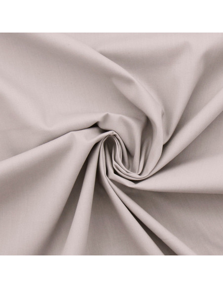 Silver gray cotton poplin fabric
