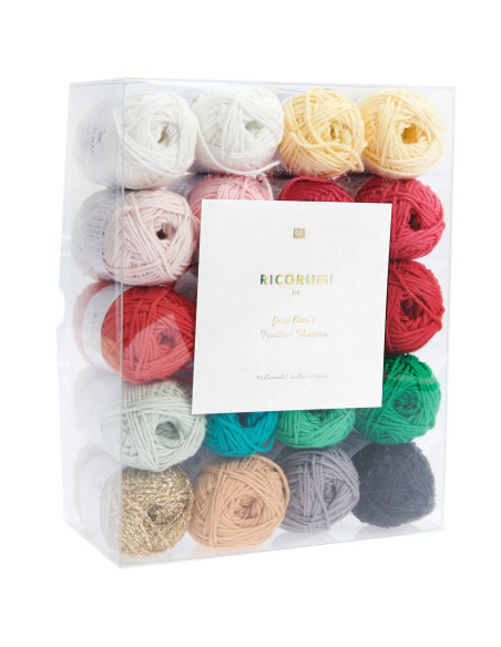 Box of 20 Ricorumi cotton balls - Just Bees + Fruits + Flowers
