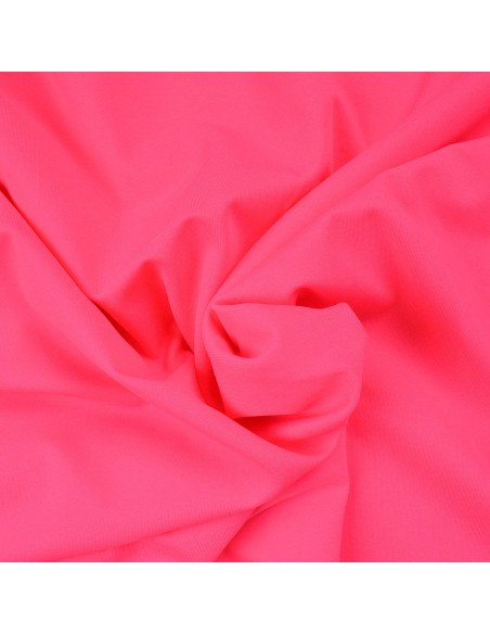 Fluorescent pink lycra swimsuit fabric