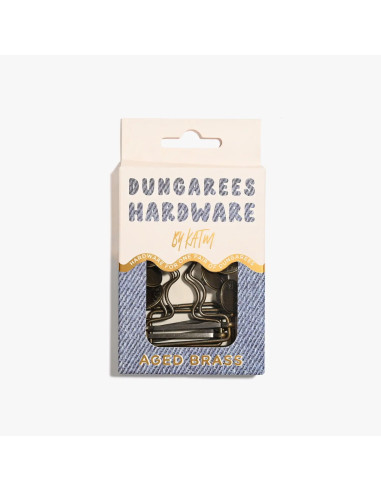 Brass buckle kit for overalls