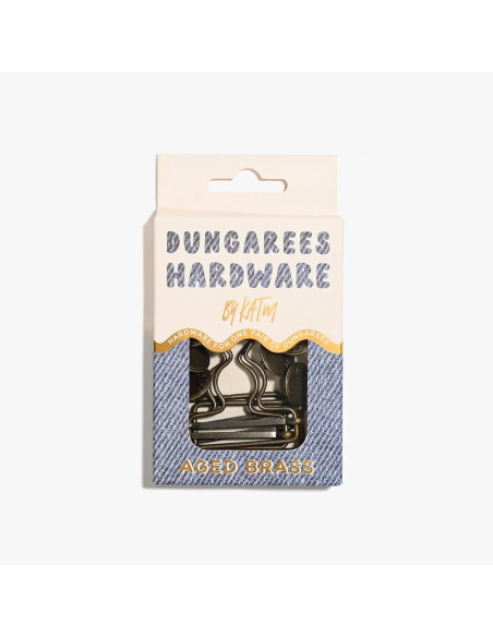 Brass buckle kit for overalls