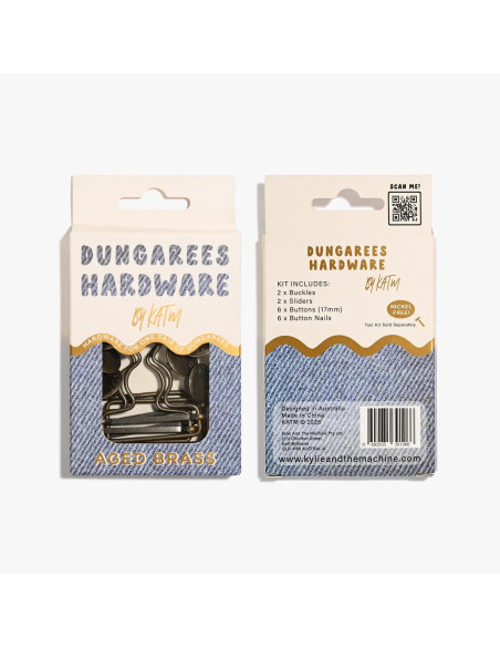 Brass buckle kit for overalls