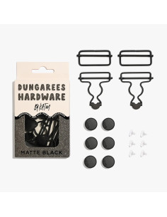 Matte Black Buckle Kit for Overalls