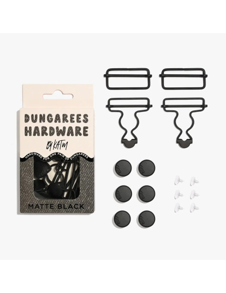 Matte Black Buckle Kit for Overalls