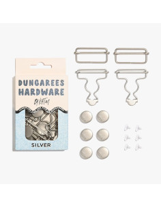 Buckle kit for overalls - Silver