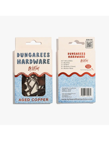 Hardware kit for overalls - Copper