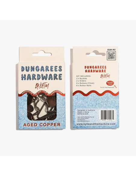 Hardware kit for overalls - Copper