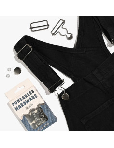 Buckle kit for overalls - Pewter 2
