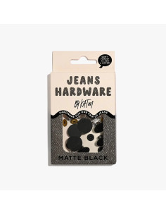Jeans button and rivet kit - Matte black 2