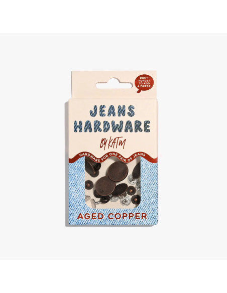 Jeans button and rivet kit - Copper