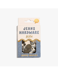 Jeans button and rivet kit - Brass 2