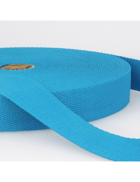 Cotton strap for bags - Turquoise blue