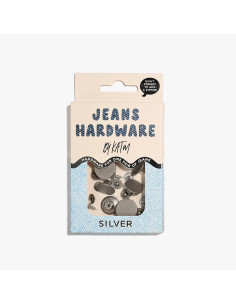 Jeans button and rivet kit - Silver 2