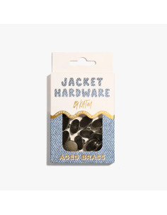 Jeans button kit for jackets - Brass 2