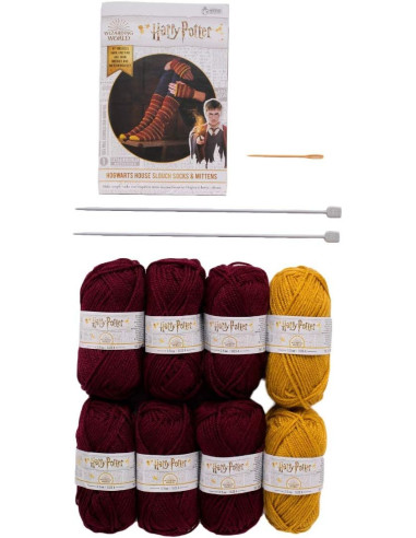 Harry Potter Knitting Kit – Gryffindor Socks and Mittens