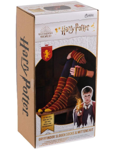 Harry Potter Knitting Kit – Gryffindor Socks and Mittens