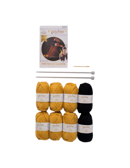 Harry Potter Knitting Kit – Hufflepuff Socks and Mittens