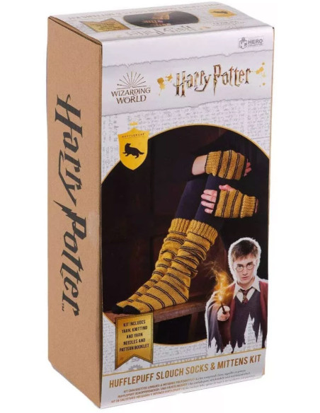 Harry Potter Knitting Kit – Hufflepuff Socks and Mittens