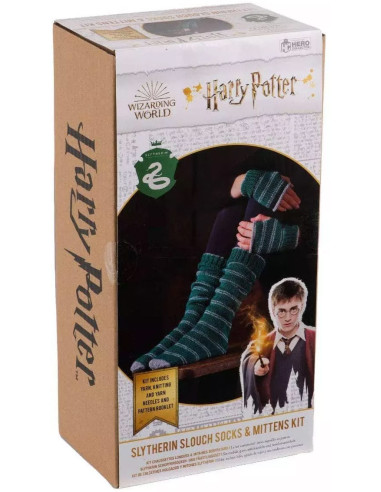 Harry Potter Knitting Kit – Slytherin Socks and Mittens