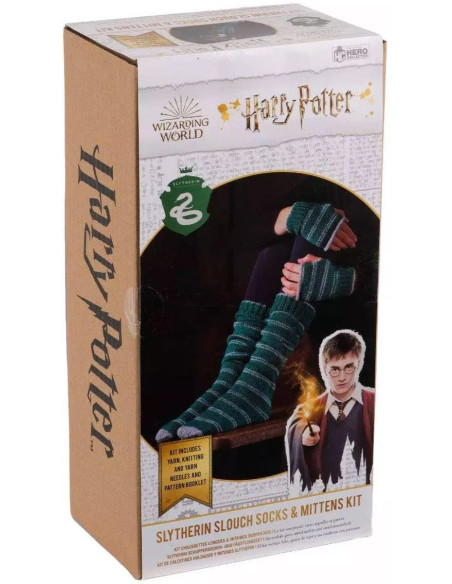 Harry Potter Knitting Kit – Slytherin Socks and Mittens