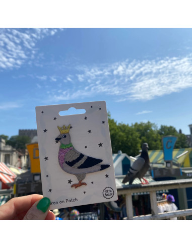 Iron-on patch - Royal Pigeon