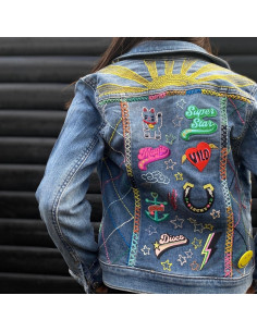 Iron-on patch - Rainbow number 7 2