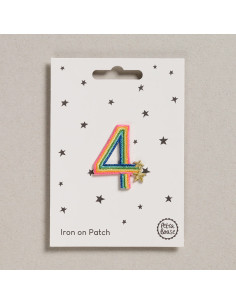 Iron-on patch - Rainbow number 4