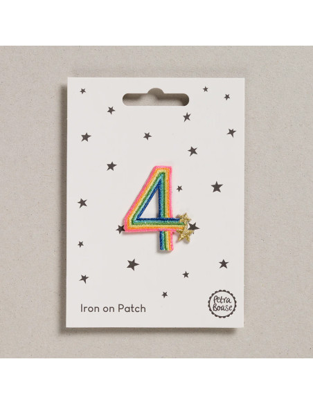 Iron-on patch - Rainbow number 4