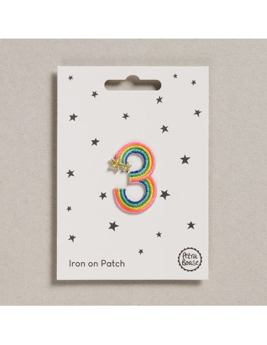 Iron-on patch - Rainbow number 3