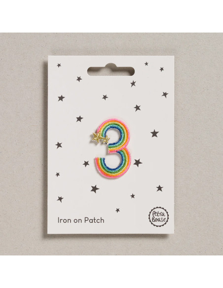 Iron-on patch - Rainbow number 3