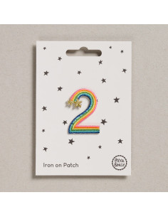 Iron-on patch - Rainbow number 2