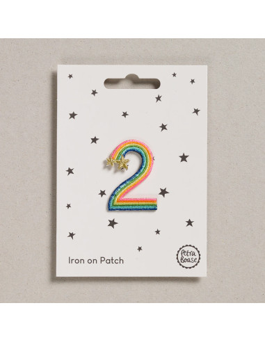 Iron-on patch - Rainbow number 2