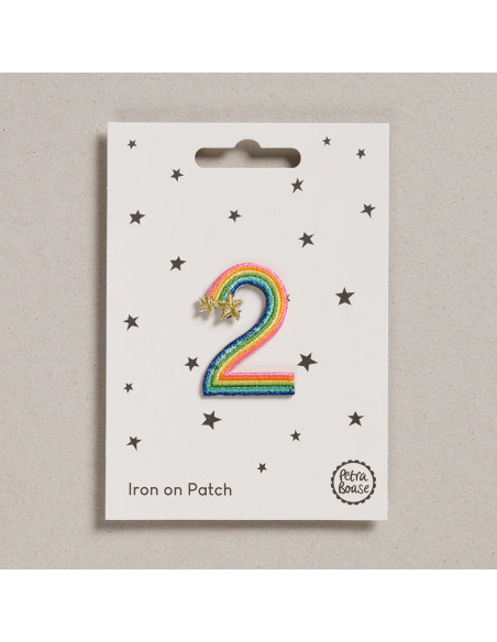 Iron-on patch - Rainbow number 2