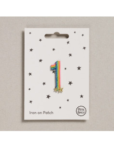 Iron-on patch - Rainbow number 1
