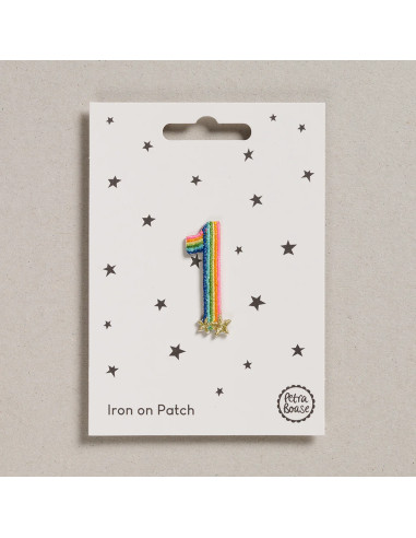 Iron-on patch - Rainbow number 1