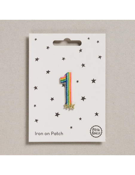 Iron-on patch - Rainbow number 1